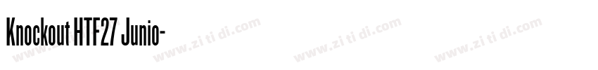 Knockout HTF27 Junio字体转换